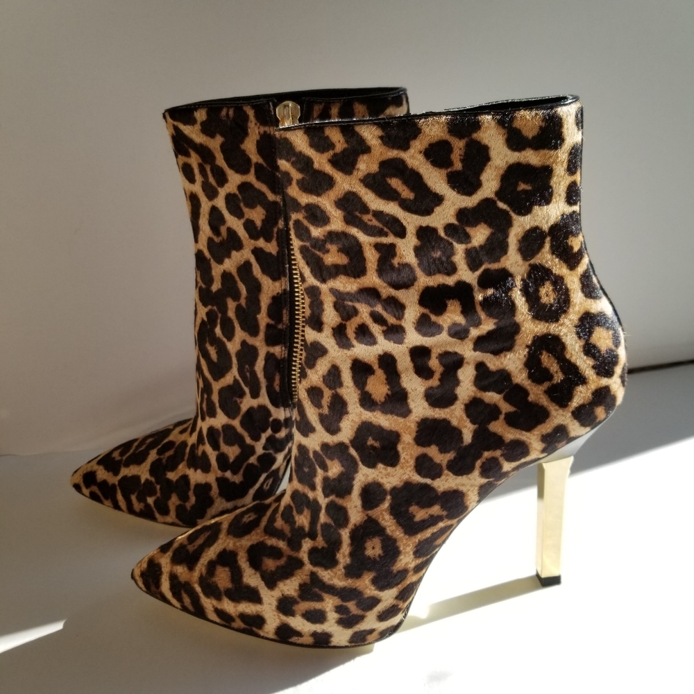 Michael Kors animal print booties